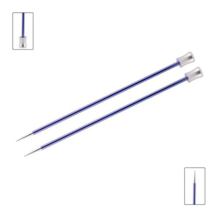 KnitPro Zing Single Point Knitting Needles 30cm 4.5mm